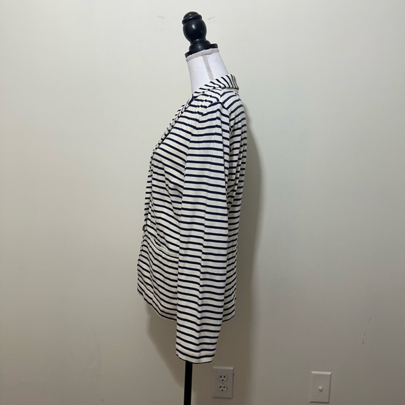 NWT J crew || woman’s striped blazer size Large - Picture 4 of 7